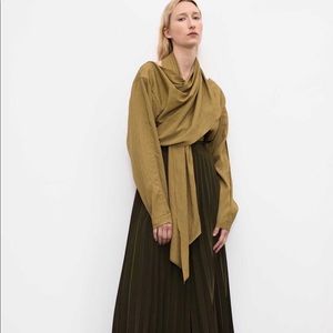 Shaina Mote Shawl Blouse in Ochre Size 4